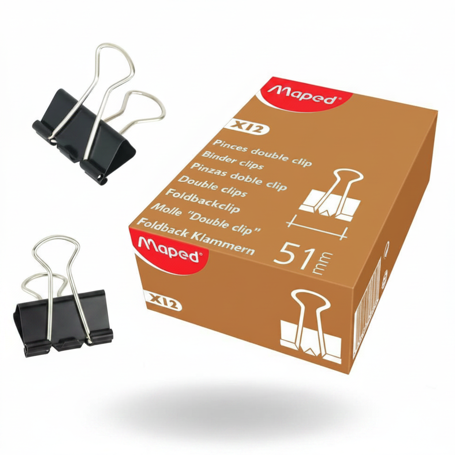 Maped Binder Clips 51mm - Diagonal Full Frame