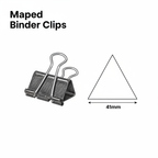 Maped Binder Clips infographic sketch