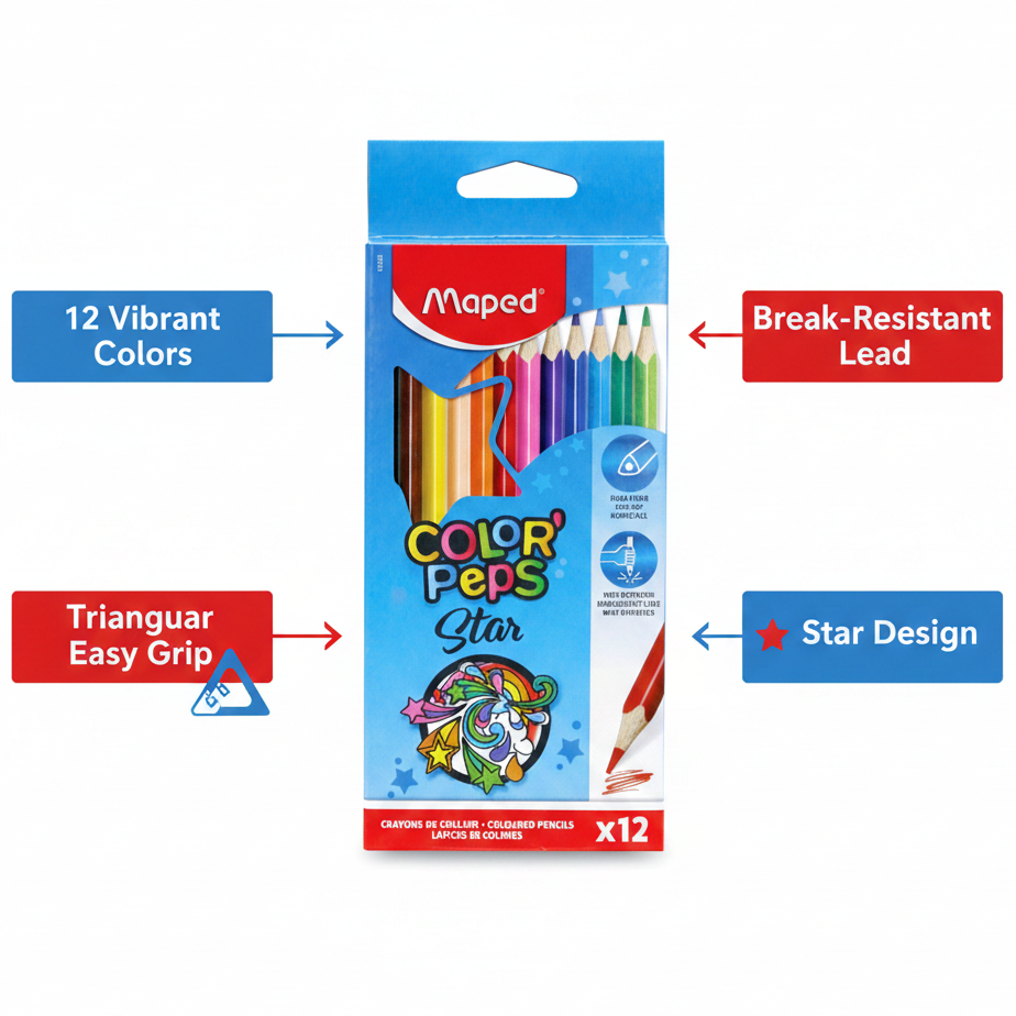 Maped Color'Peps Star - Infographic