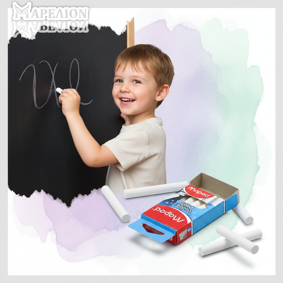Maped White Chalks - Child