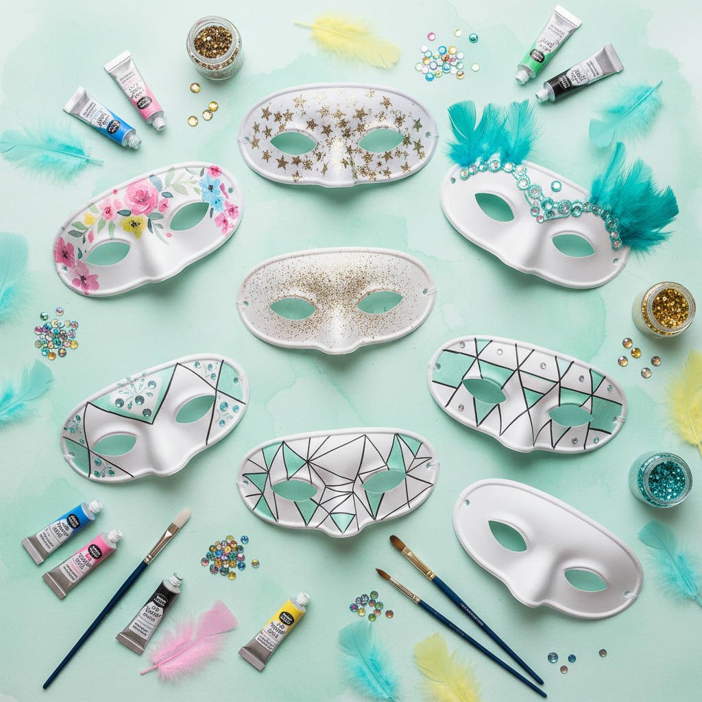 Mask in use - Flat lay