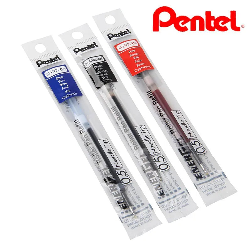 Pentel EnerGel Gel Pen Refill, 0.5mm | 0.7mm | 1.0mm, Metal Tip - Ανταλλακτικό Στυλό, Μπλε, Μαύρο, Κόκκινο - ΧΟΝΔΡΙΚΗ ΠΩΛΗΣΗ