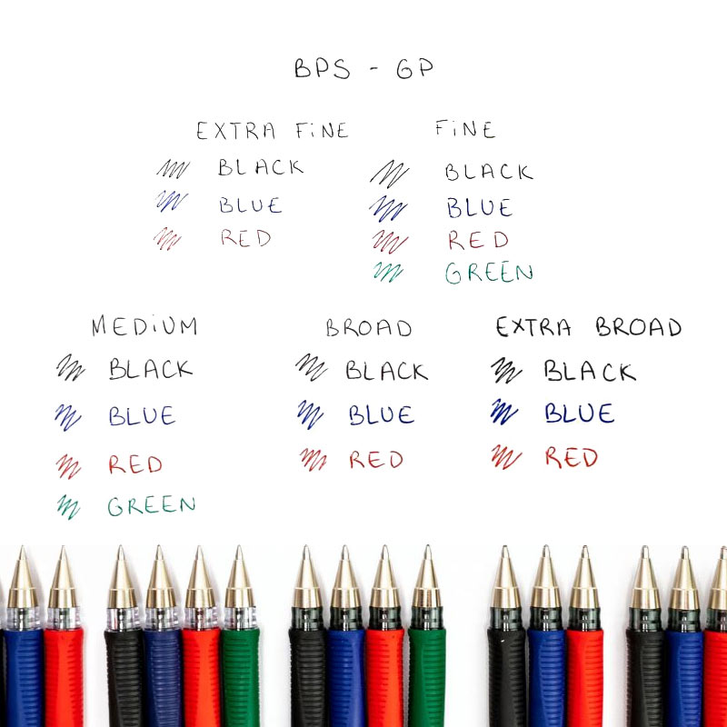Pilot BPS-GP Medium Ballpoint Pen 1.0mm - 4 COLORS , Στυλό Διαρκείας  PILOT