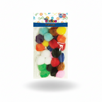 Pom Poms 25mm Set 25pcs Multicolour - Πομ Πομ Χειροτεχνία DIY