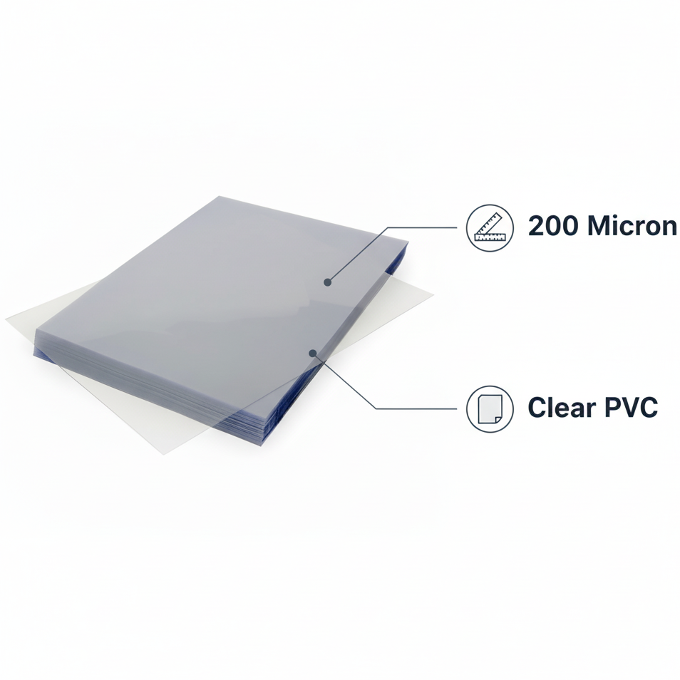 PVC Sheets - 200 Micron Clear Infographic