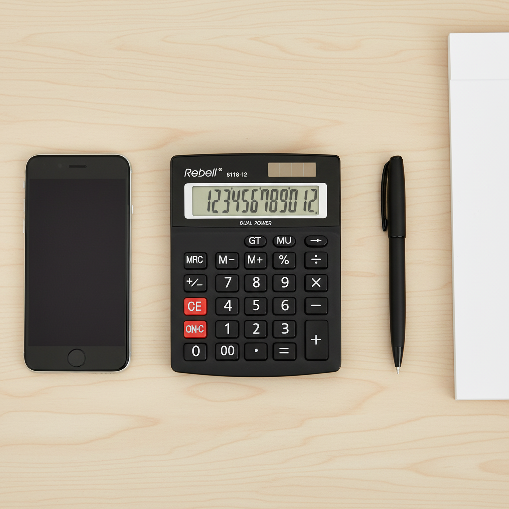 Αριθμομηχανή REBELL 8118-12, 12 Ψηφίων 137Χ104Χ23 DUAL OFFICE CALCULATOR