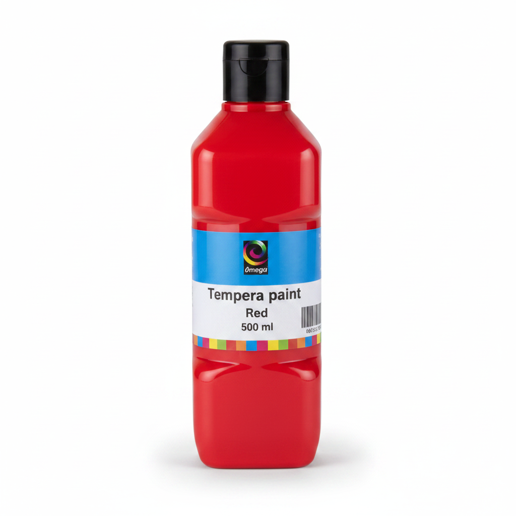 Omega Tempera Paint 500ml - Νερομπογιές Ζωγραφικής Διαθέσιμες σε 9 Χρώματα - ΧΟΝΔΡΙΚΗ ΠΩΛΗΣΗ