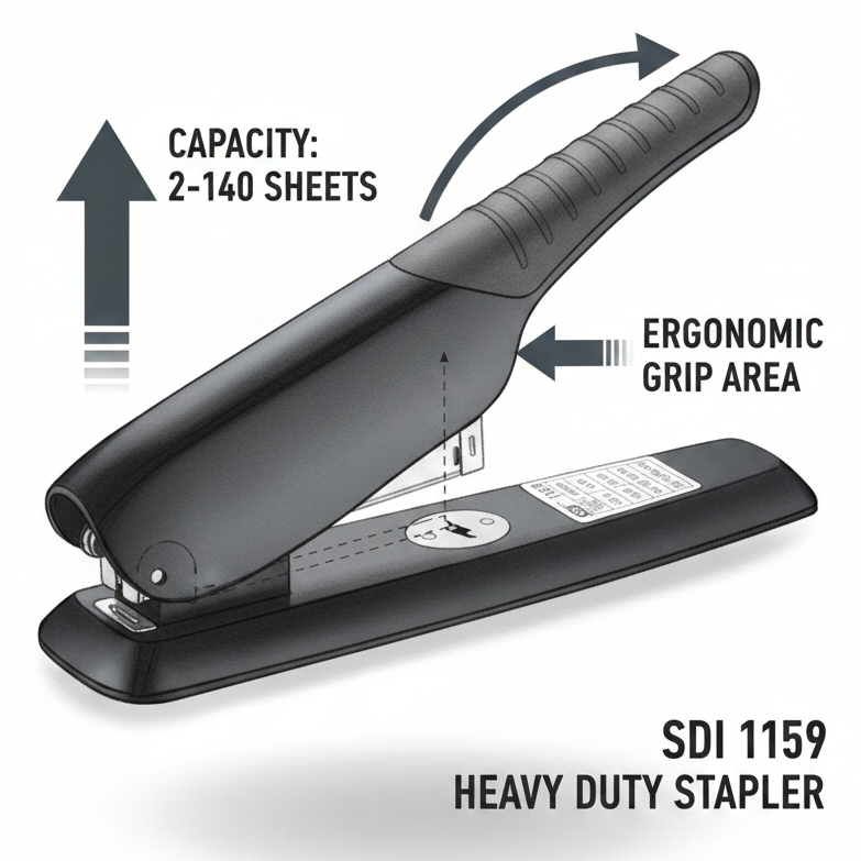 SDI 1159 Stapler - Infographic