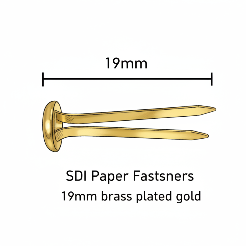 SDI Paper Fasteners - Infographic 19mm