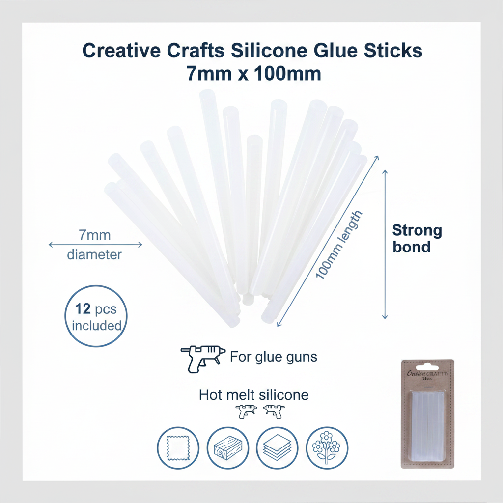 Silicone Glue Sticks - Infographic