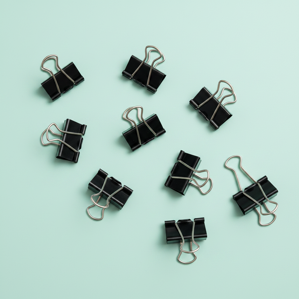 Spree Binder Clips - Flat Lay