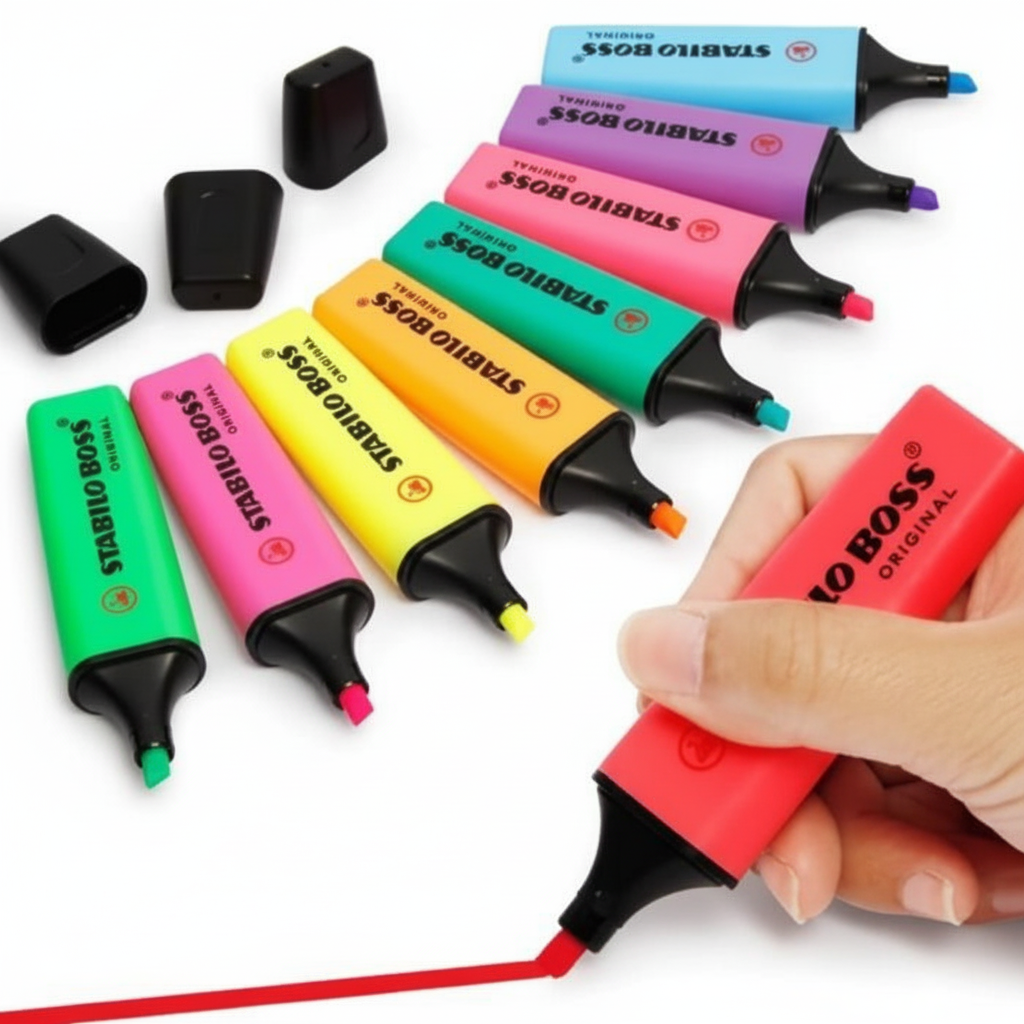 Stabilo Boss - Hand Red