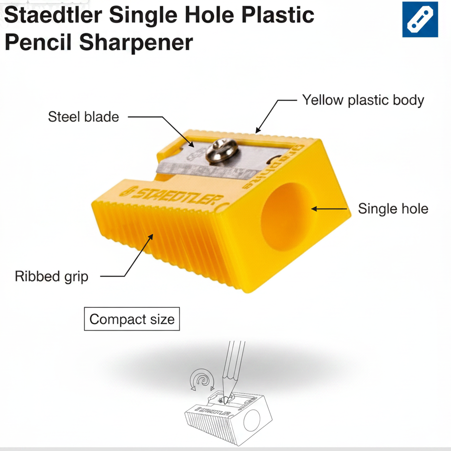 Staedtler Sharpener - Infographic