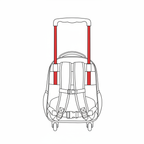 Trolley Bag Line Art Sketch