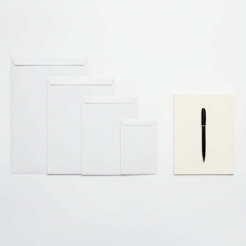 White Envelopes - Sizes