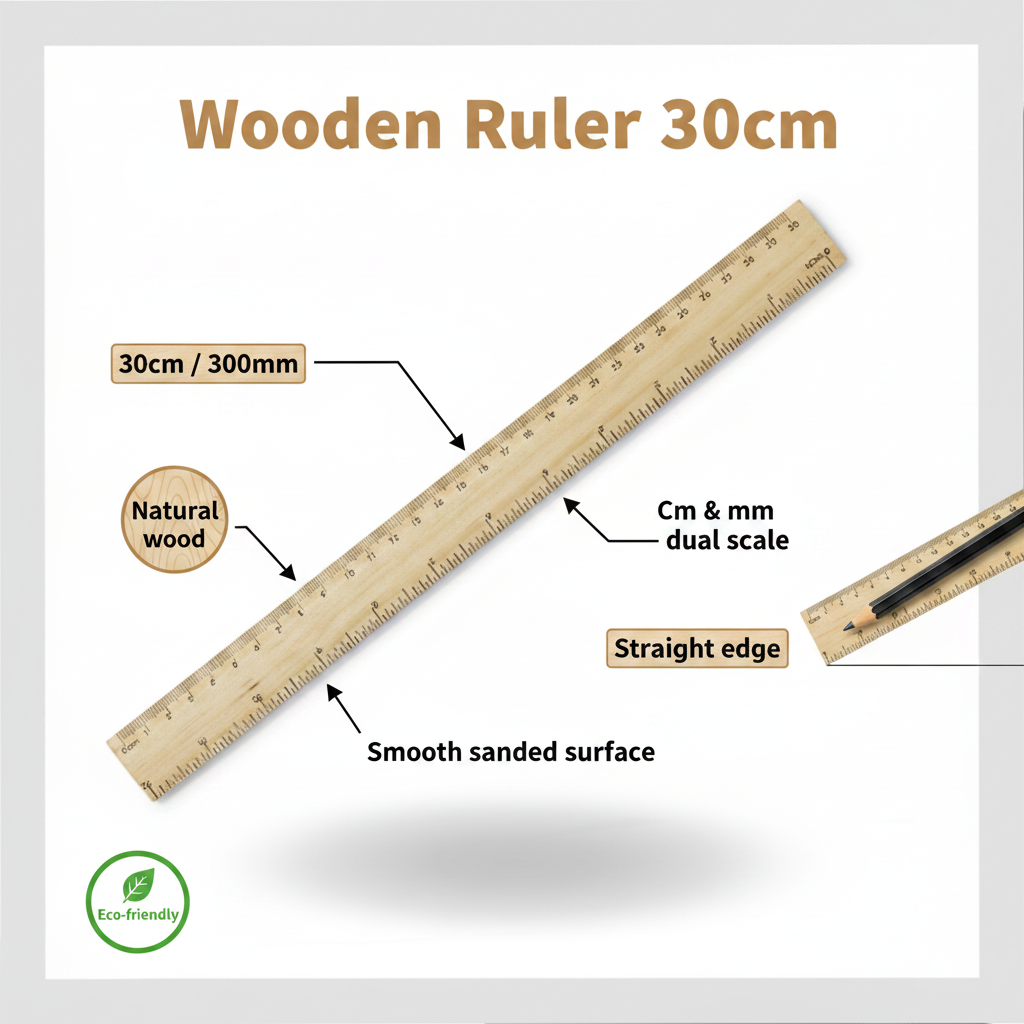 Wooden Ruler - Infographic